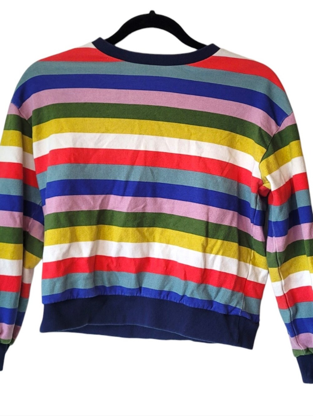 Mini Boden Multicolor Stripe Crewneck Sweater Size 11-12Y